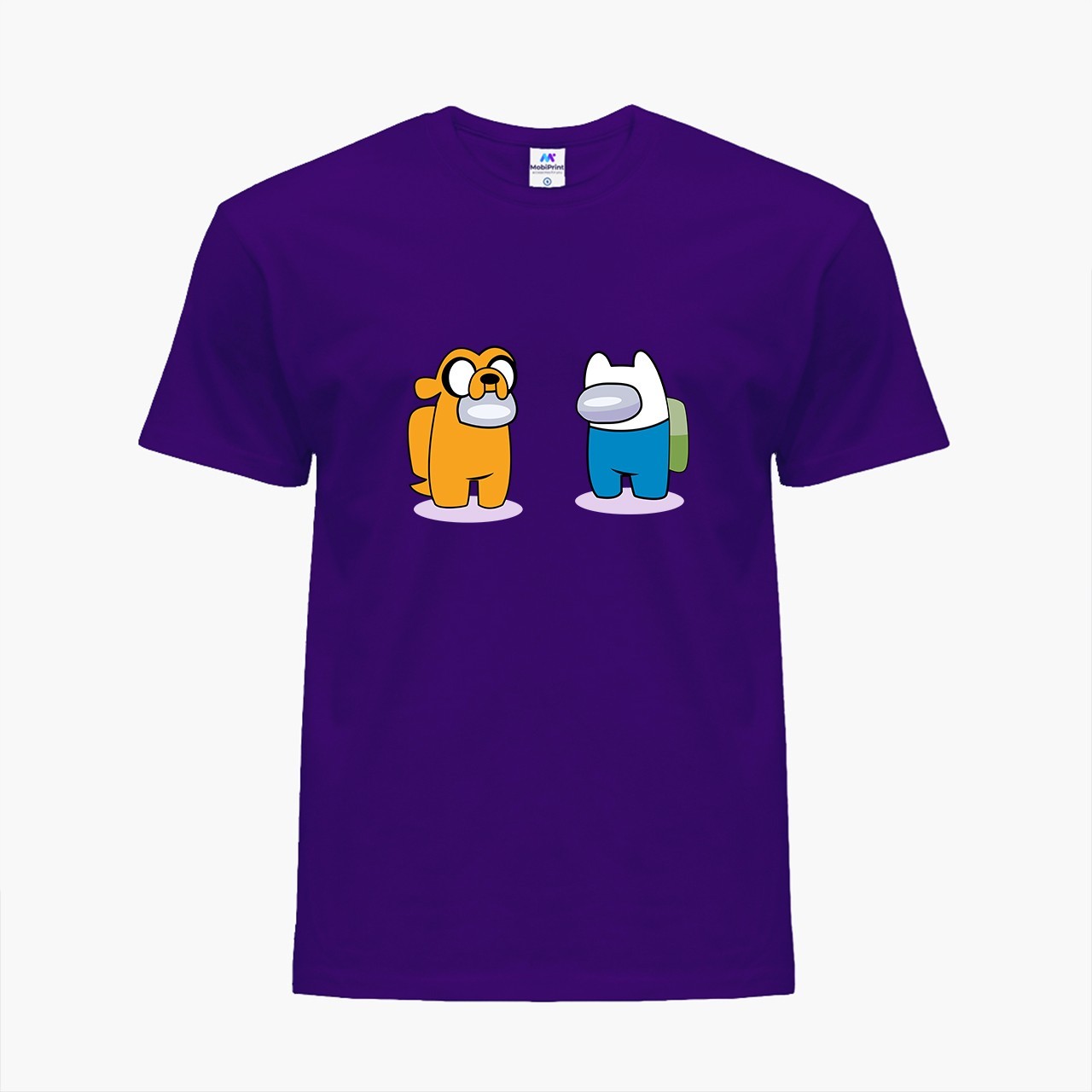 

Детская футболка Амонг Ас Время приключений Фин и Джейк пес (Among Us Adventure Time Finn & Jake the dog) (25186-2414) 122-128 см Хлопок Фиолетовый