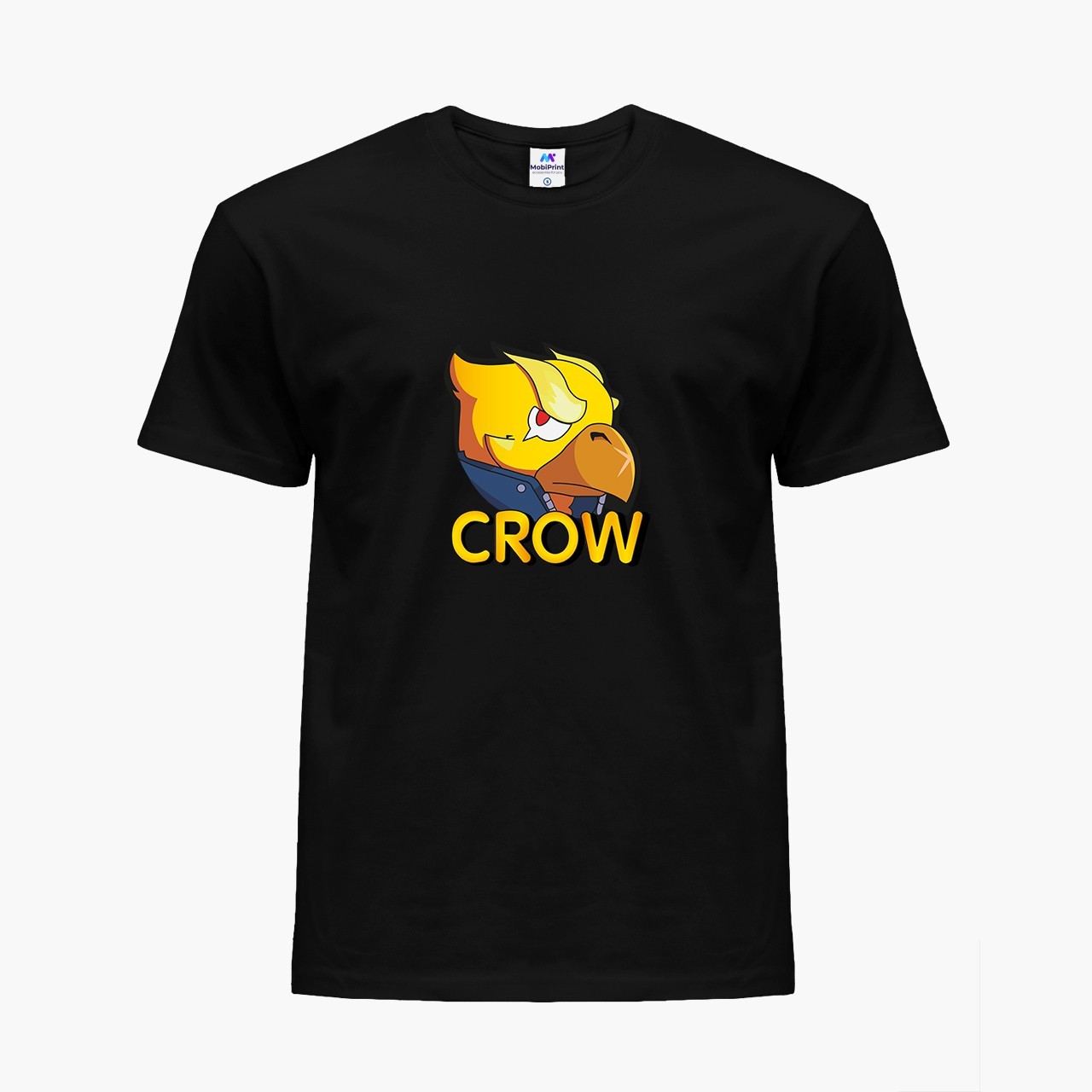

Детская футболка Бравл Старс Ворон желтый (Brawl Stars Crow yellow) (25186-1028) 122-128 см Хлопок Черный
