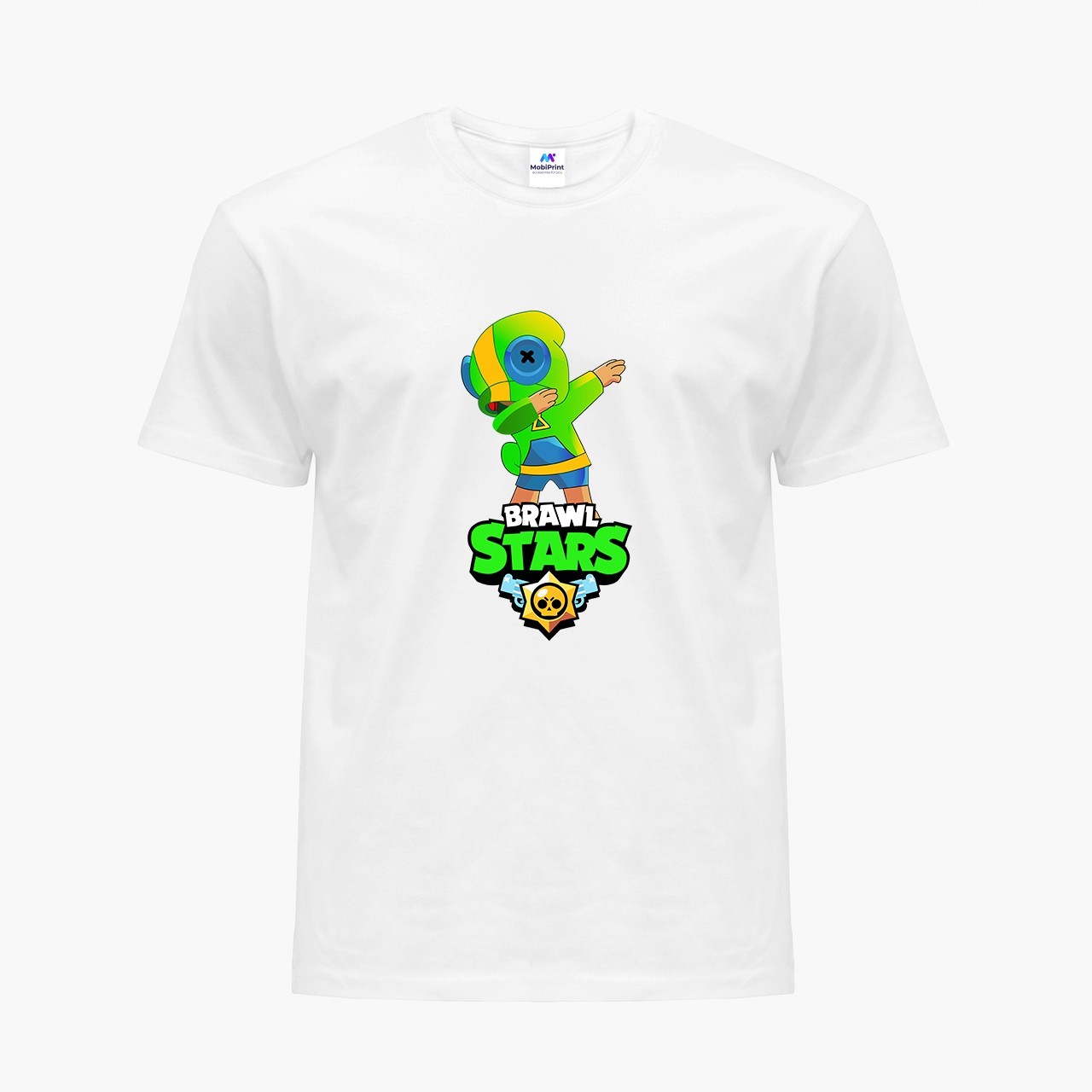 

Детская футболка Бравл Старс (Brawl Stars) (9224-1705) 110-116 см Хлопок Белый