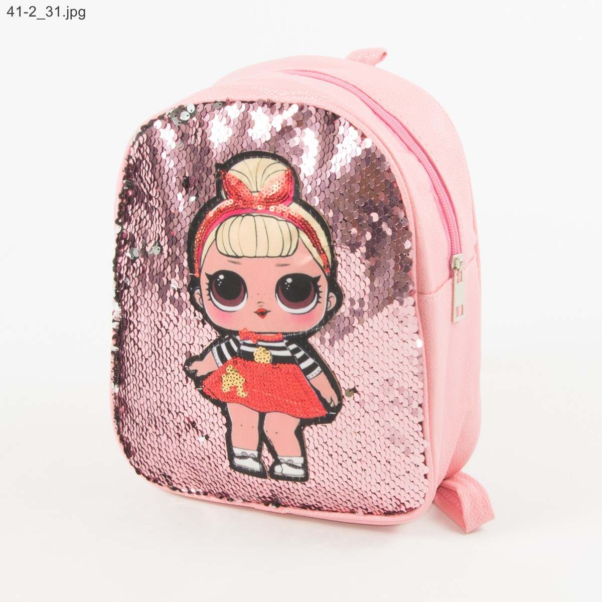 

Детский рюкзак ЛОЛ с пайетками №19412 Розовый