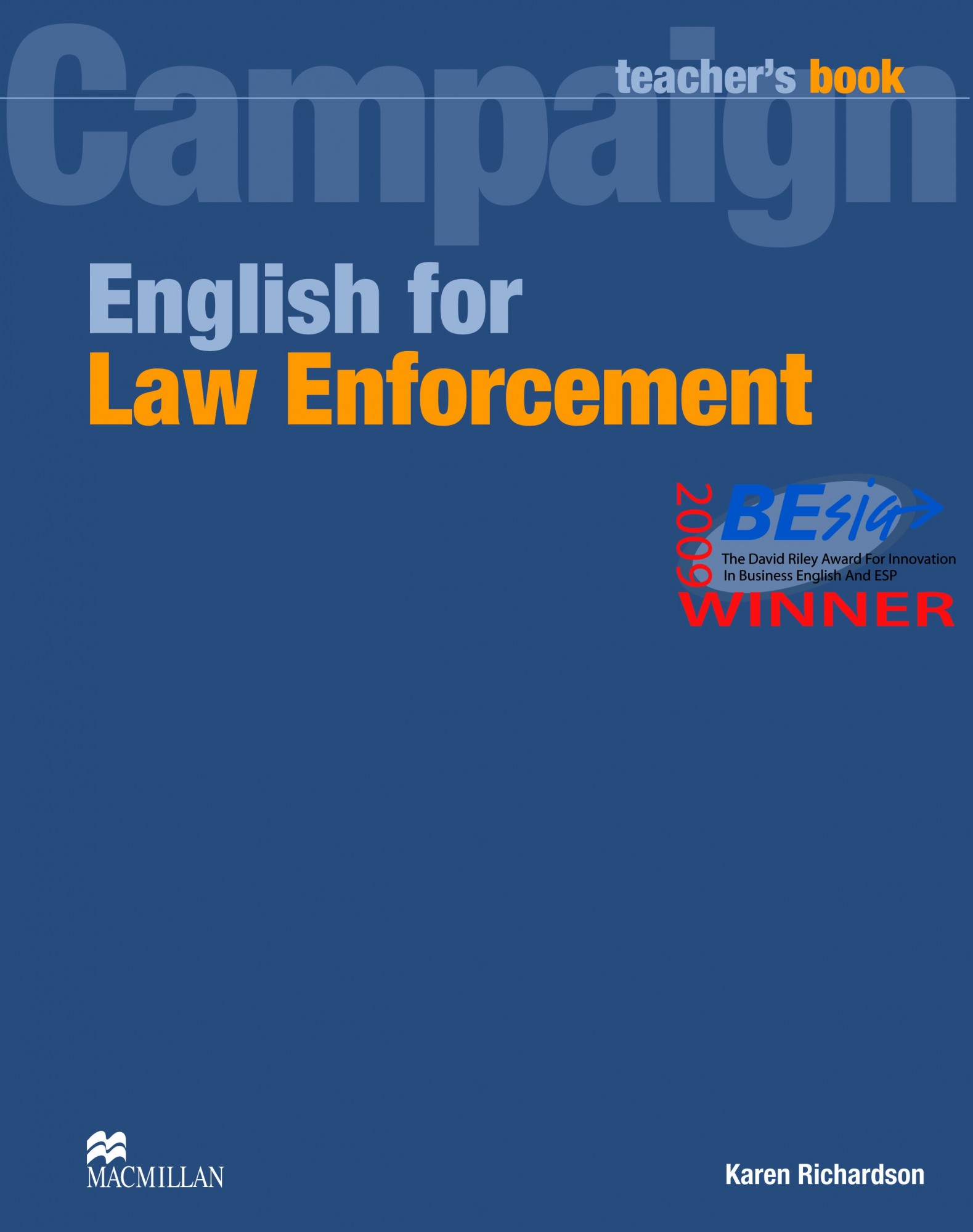 

English For Law Enforcement Teacher's Book - Karen Richardson - 9780230732575