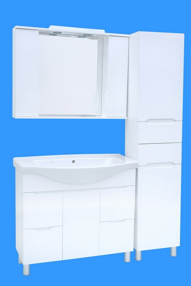 

Комплект меблів SANWEST GROUP Вісла 95 см ( Зеркало Вісла нова Z-11 95 + Тумба Вісла Т-18 с умывальником Изео 95 + Пенал на ножках Вісла 40 )