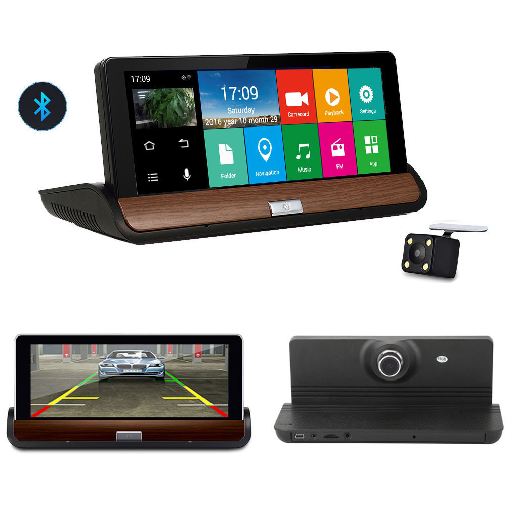 Автомобильный видеорегистратор DVR T7 3 в 1 Регистратор GPS Навигатор ...