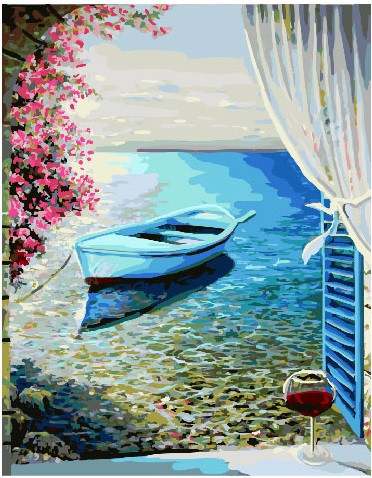 

Картина за номерами Brushme Човен 40х50см GX24698