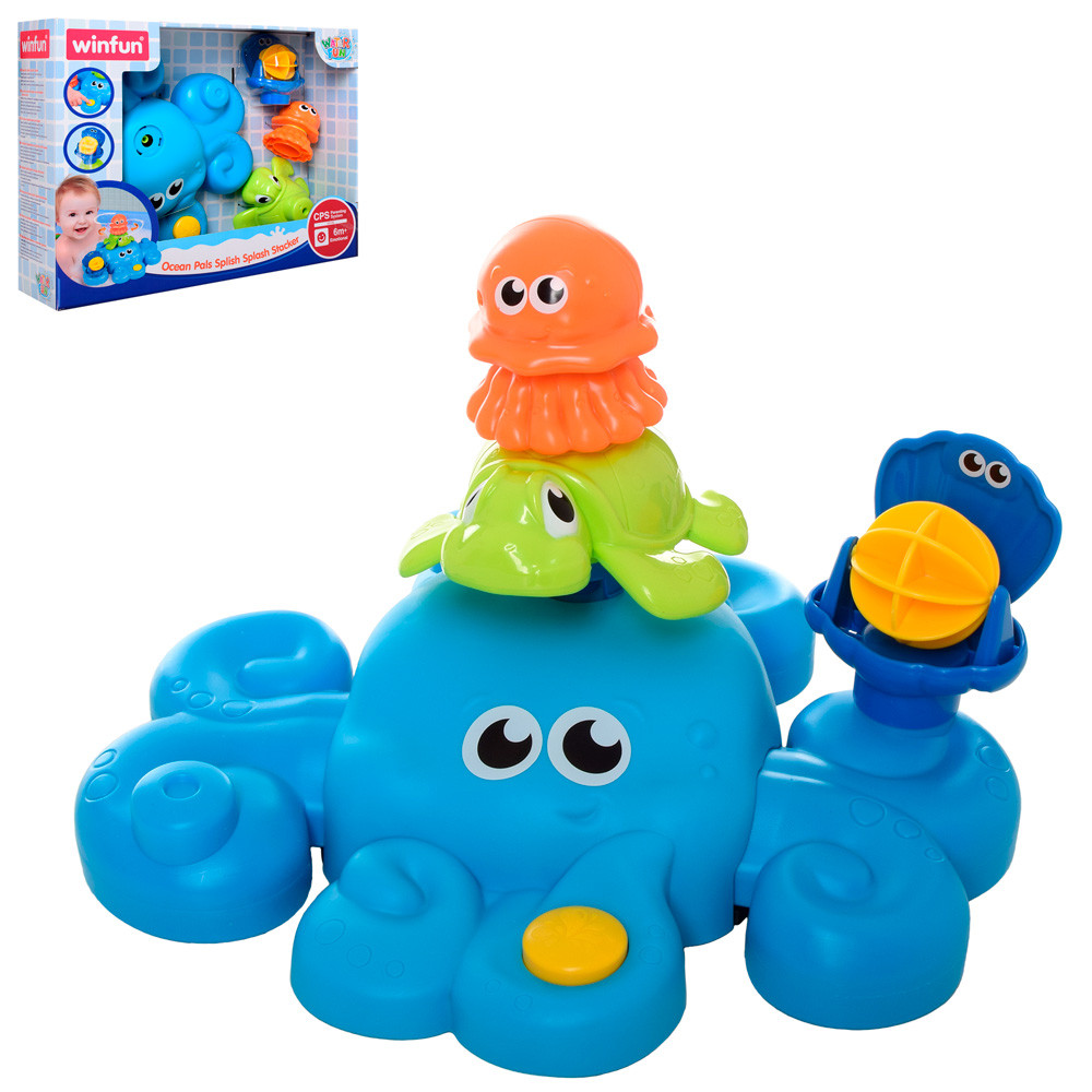 

Игра WinFun 7117A-NI для купания, осьминог 20см, водопад, в коробке, 35-26,5-9,5см