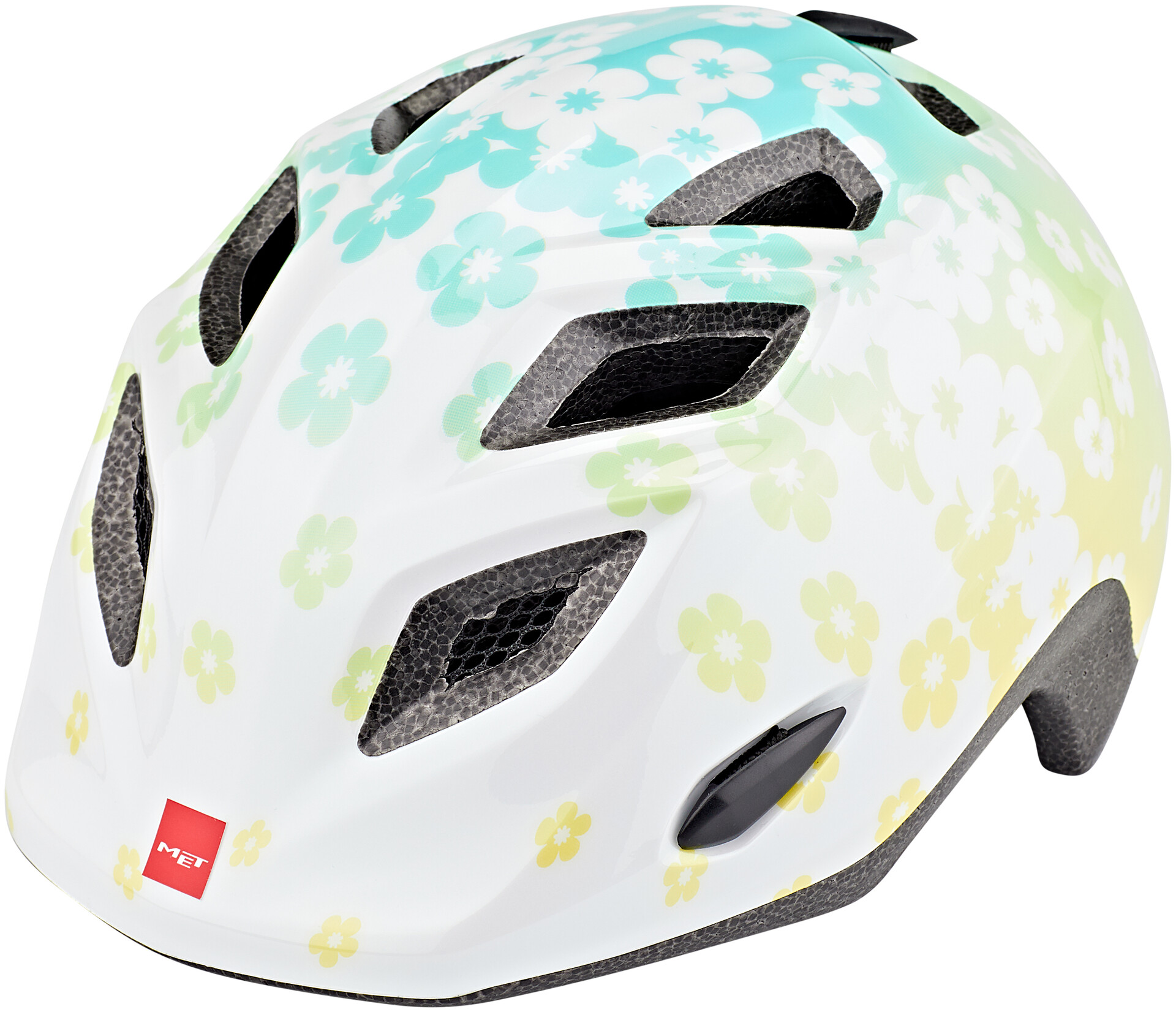 

Шлем Met Elfo Iridescent White Flowers Glossy 46-53 см