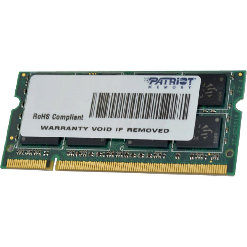 

Модуль пам&яті для ноутбука SoDIMM DDR3 4GB 1333 MHz Patriot (PSD34G13332S)