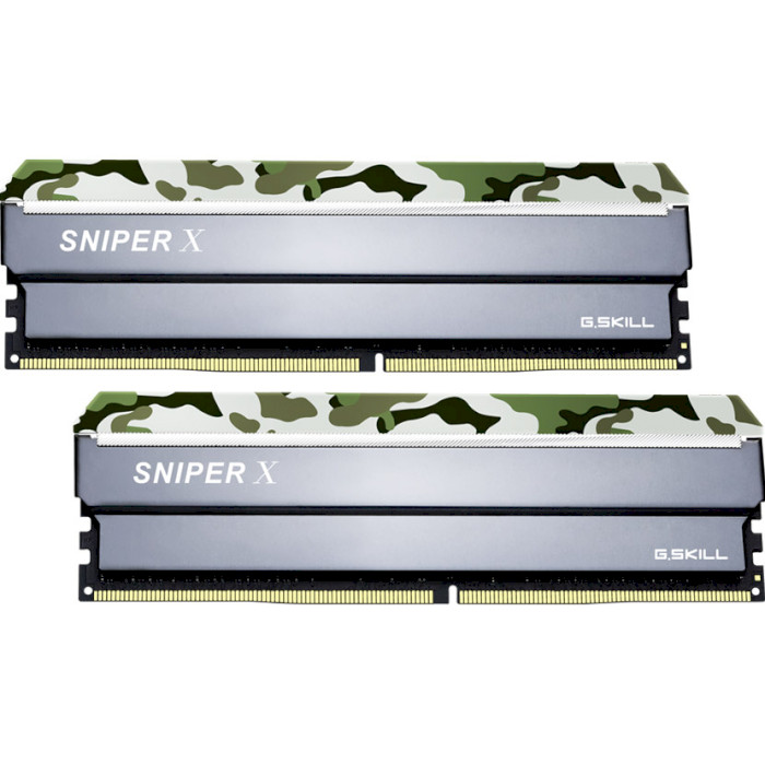 

Модуль пам'яті для комп'ютера G.SKILL Sniper X Classic Camo DDR4 3200MHz 16GB Kit 2x8GB (F4-3200C16D-16GSXFB)