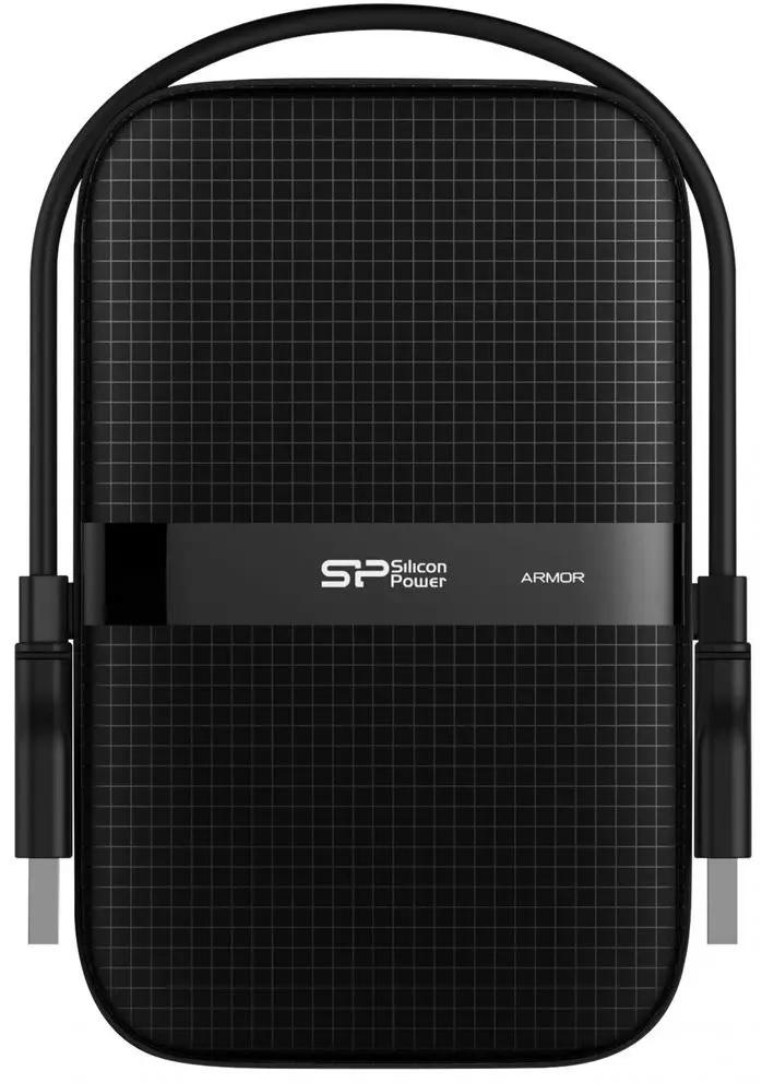 

Жорсткий диск SILICON POWER 2.5"USB 3.2 Armor A60 2TB IPX4 Black (SP020TBPHDA60S3A)