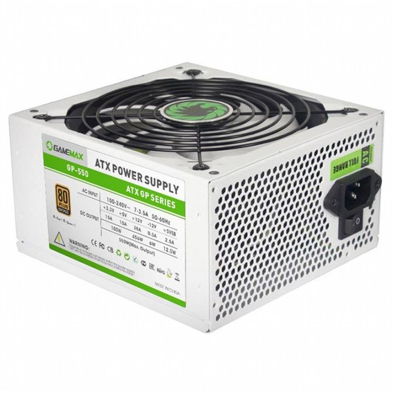 

Блок живлення GAMEMAX 550W (GP-550-White)