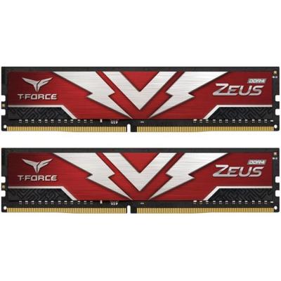 

Модуль пам'яті для комп'ютера DDR4 16GB (2x8GB) 2666 MHz T-Force Zeus Red Team (TTZD416G2666HC19DC01)