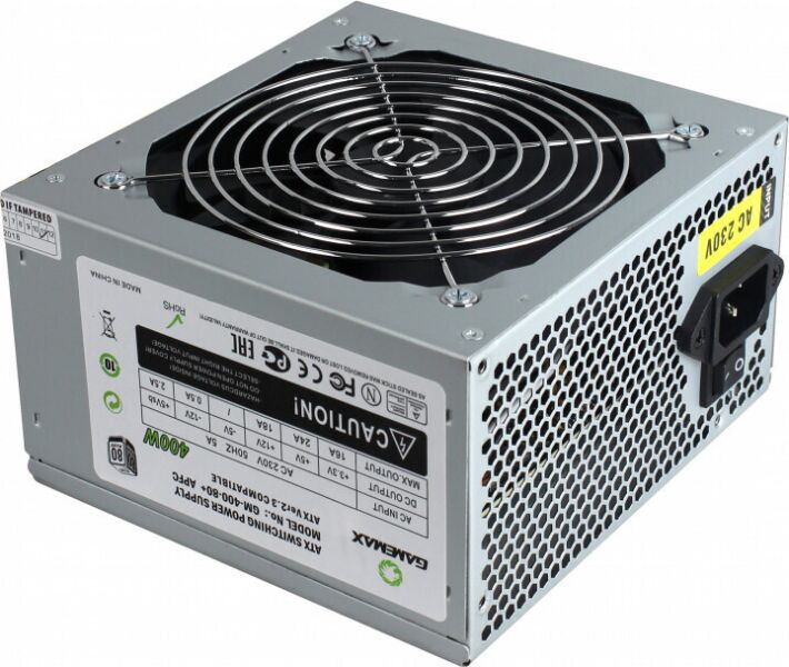 

Блок живлення GAMEMAX 400W (GM-400W-80+APFC)