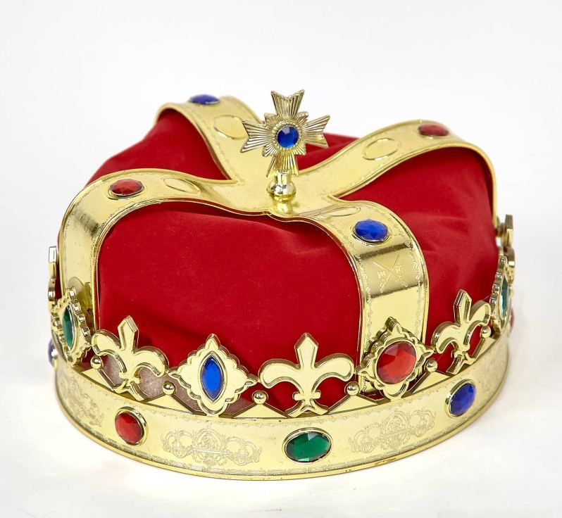 

Корона Короля Царя бархатная, размер 56 см