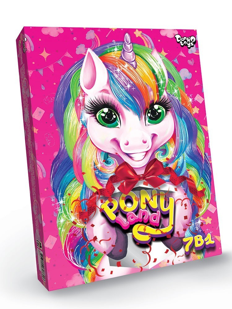 

Игровой набор Danko Toys Pony Land 7в1