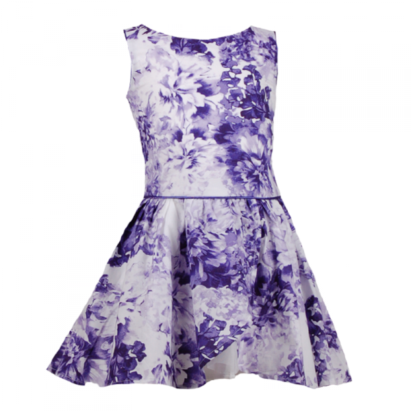 

Платье с цветами 3 года (98 см) O 50278-violet белый цвет