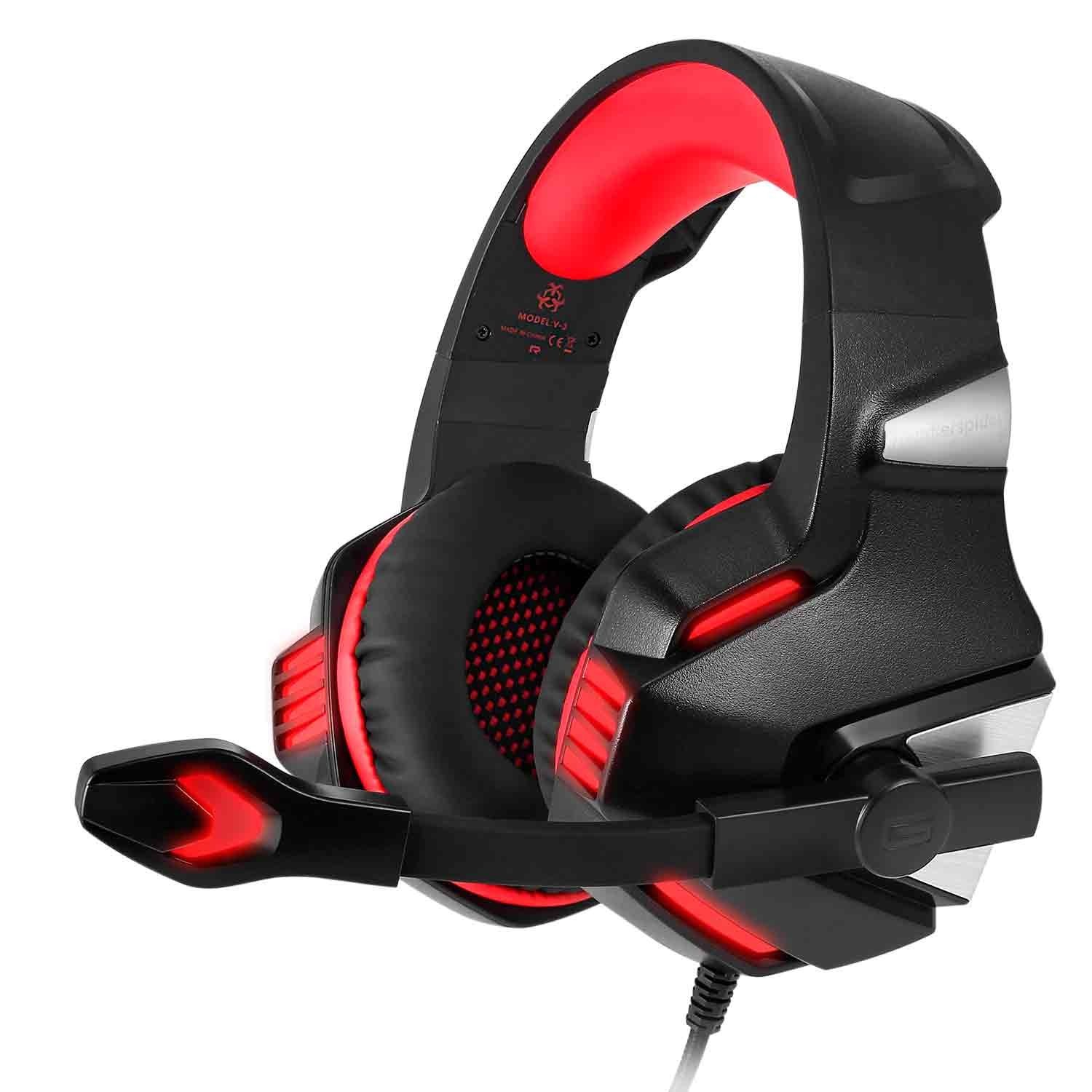 

Геймерские наушники-гарнитура Hunterspider V3 Gaming Headset для ПК, Xbox One, PS5, PS4, Xbox One black-red