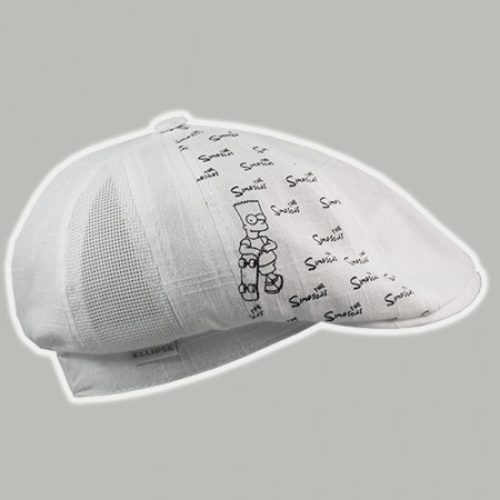 

Детская летняя кепка восьмиклинка из льна белый сетка 6109Д/6.7 Spangebob Ellipse 50 см