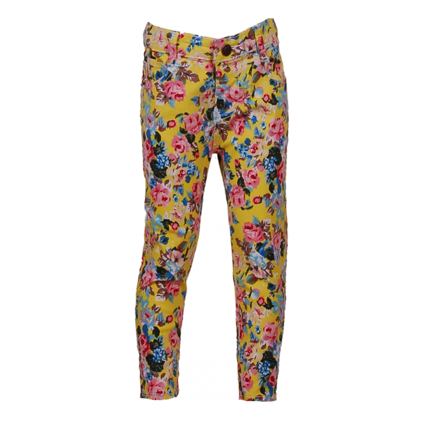 

Джинсы с цветочным принтом 3 года (98 см) Z 60142-flowers желтый цвет