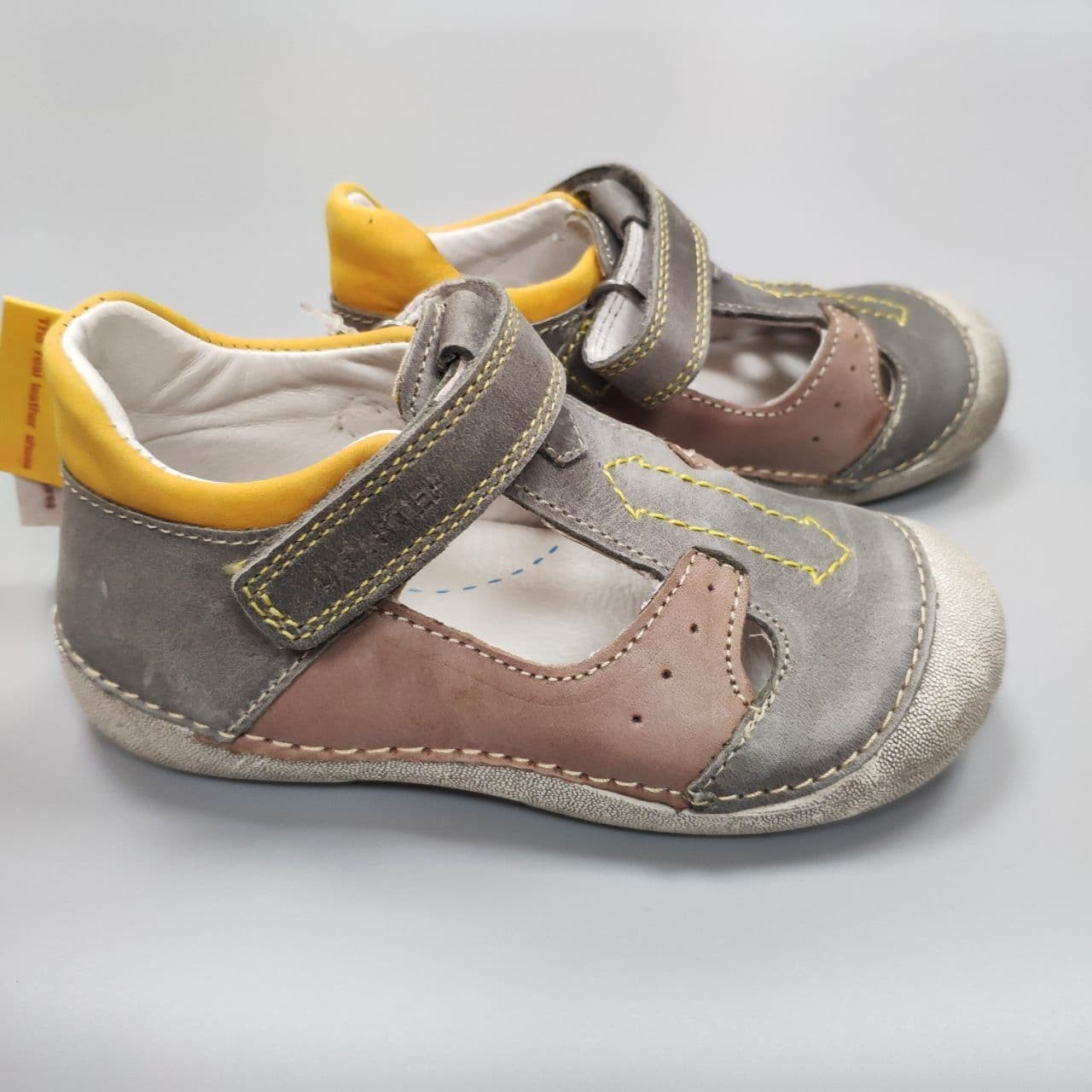 

Туфли для мальчика D.D.Step 015-175B 19р 11,5см Серый с рыжим