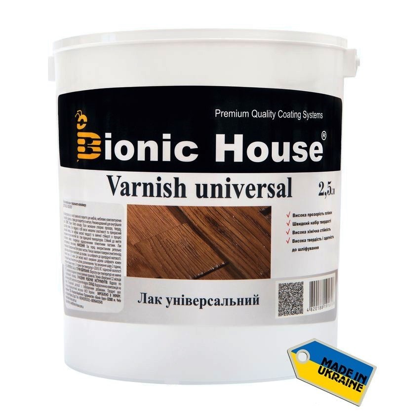 

Универсальный водный лак "Bionic House‎" 2,5 л Индиго