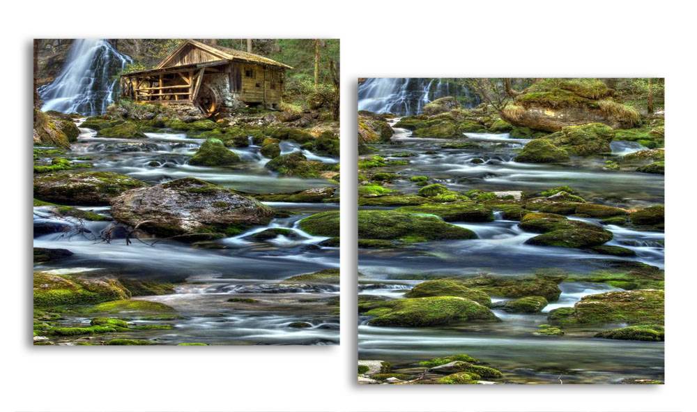 

Модульная картина LaPrint Водопад 200х109 см