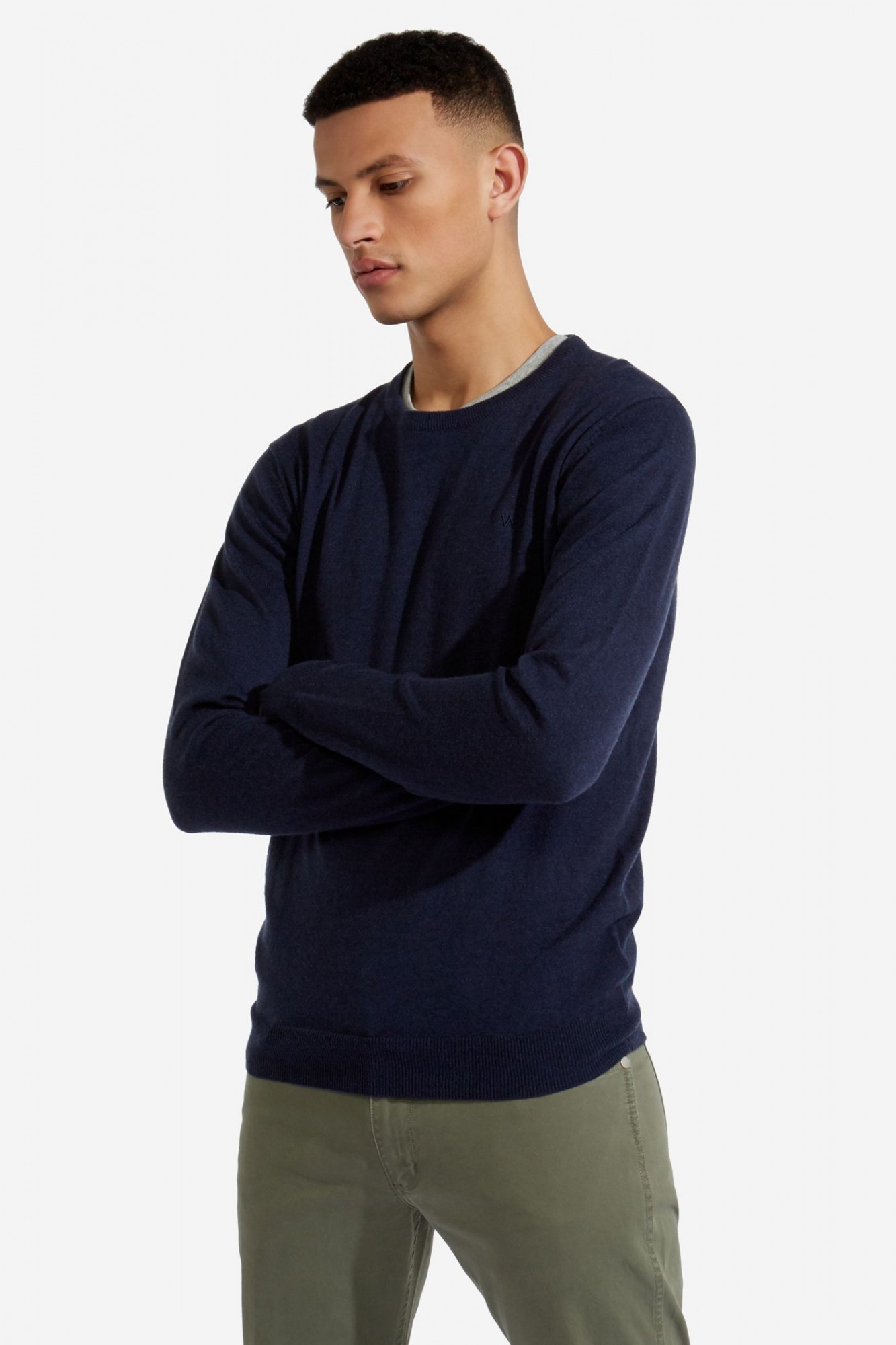 

Джемпер Wrangler Crew Knit Regular Fit Синий S-00