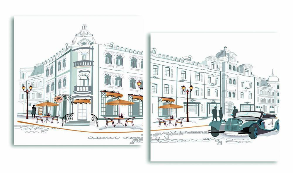 

Модульная картина LaPrint Улица 200х109 см