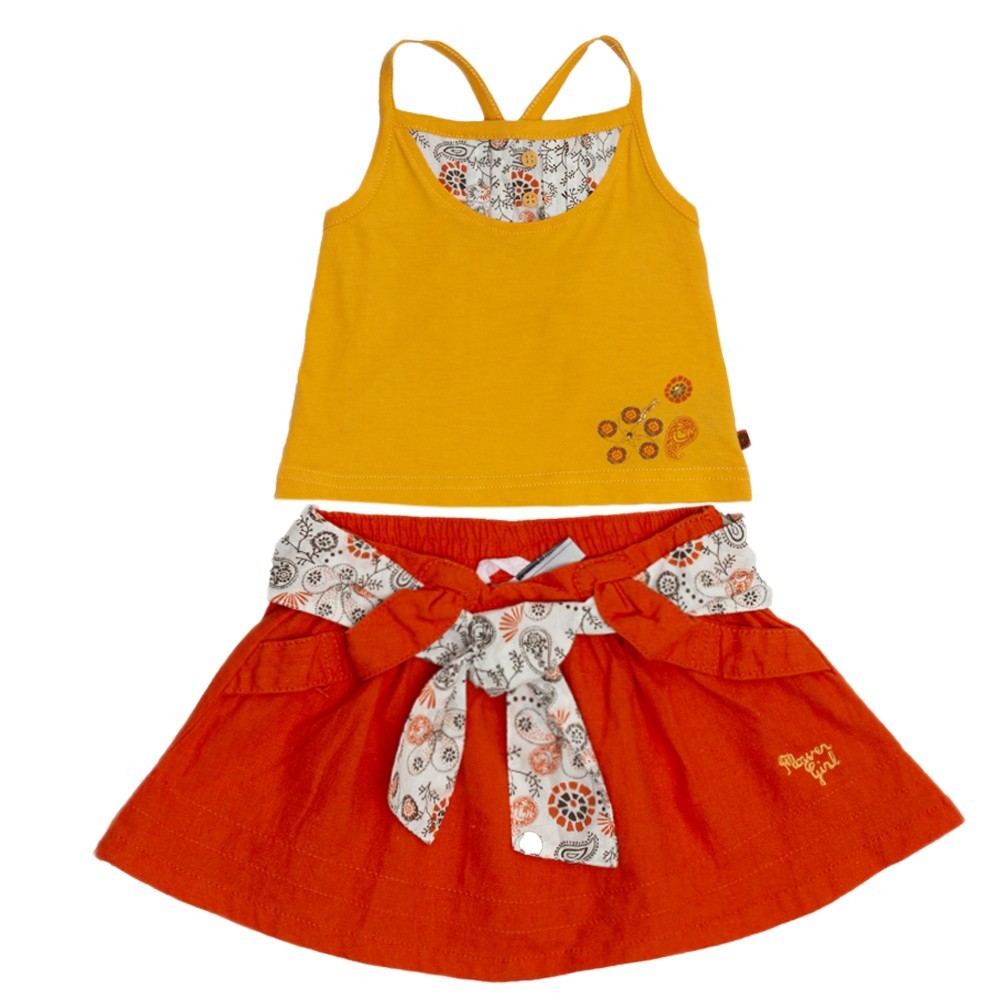 

Костюм: Майка с юбкой Losan Mc baby girls (018803804/18) Абрикосовый M9-74 см