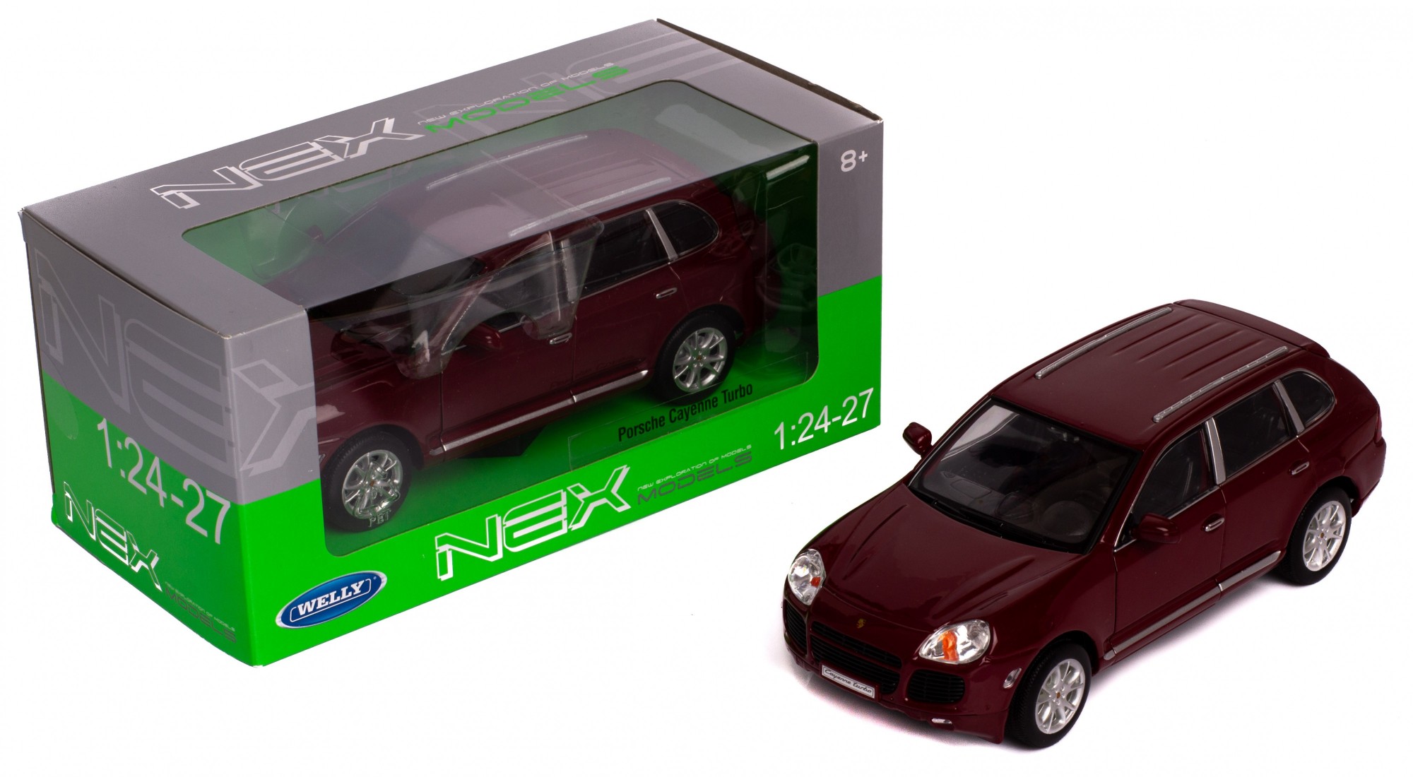 

Модель машины 1:24 PORSCHE CAYENNE TURBO Welly 22431W красный
