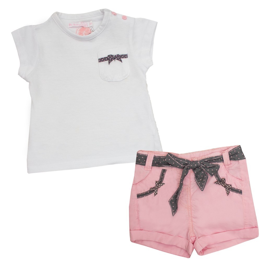 

Костюм : Футболка и шорты Losan Mc baby girls (018804104/001) Белый M3-62 см