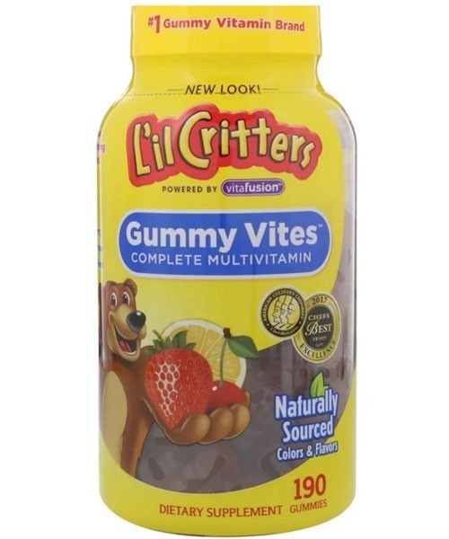 

Мультивитамины для детей L'il Critters, Gummy Vites 190 жевательных мармеладок
