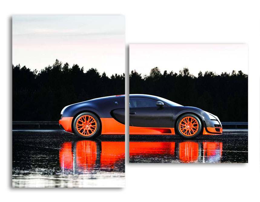 

Модульная картина LaPrint Bugatti 200х145 см