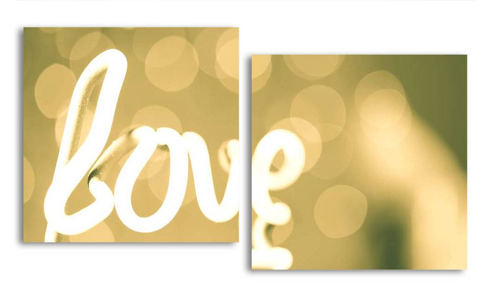 

Модульная картина LaPrint Love 200х109 см