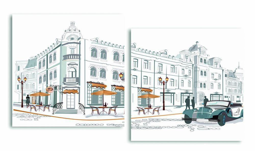 

Модульная картина LaPrint Улица 200х109 см