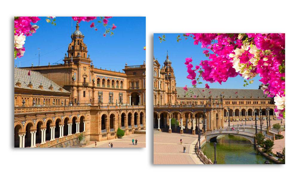 

Модульная картина LaPrint Прогулка по Европе 200х109 см