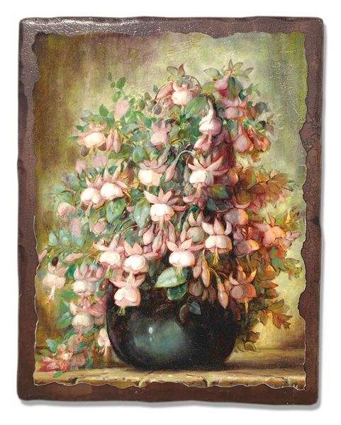 

Картина под старину на дереве "Фуксия", 40*50 см