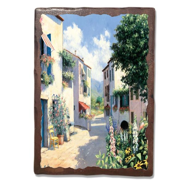 

Картина под старину на дереве Прованс "Дворик" 30*40 см (STD-0012270)