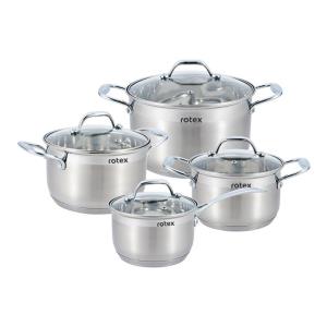

Наборы кастрюль с крышками ROTEX RC325-8L Catania