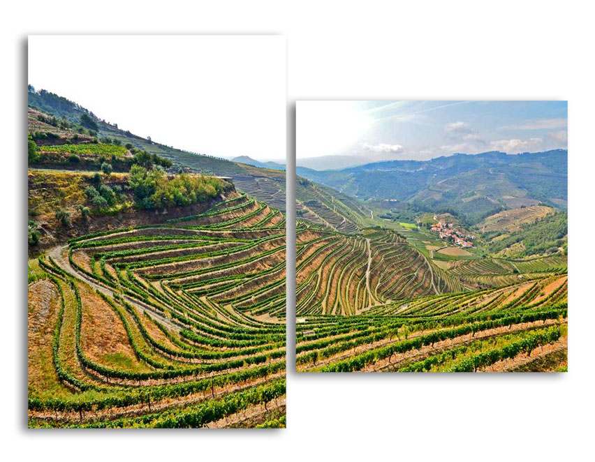 

Модульная картина LaPrint Рисовые склоны 200х145 см