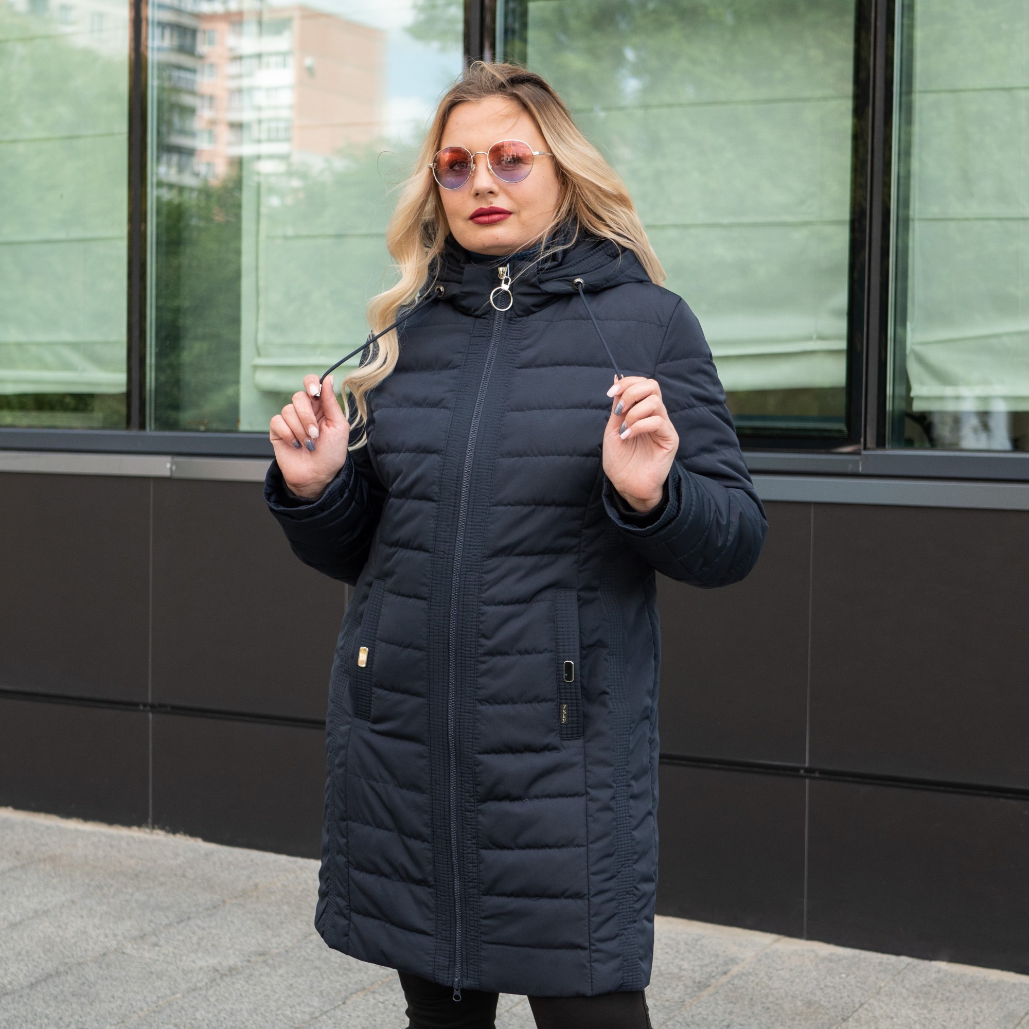 

Демисезонная женская куртка UF-Fashion Ника- 58 синий