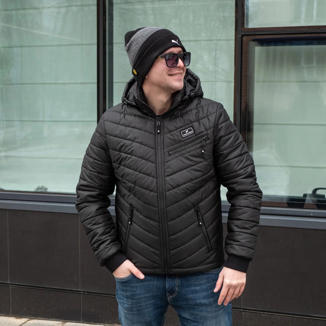 

Куртка мужская демисезонная UF-Fashion 2021 - d 52 черный