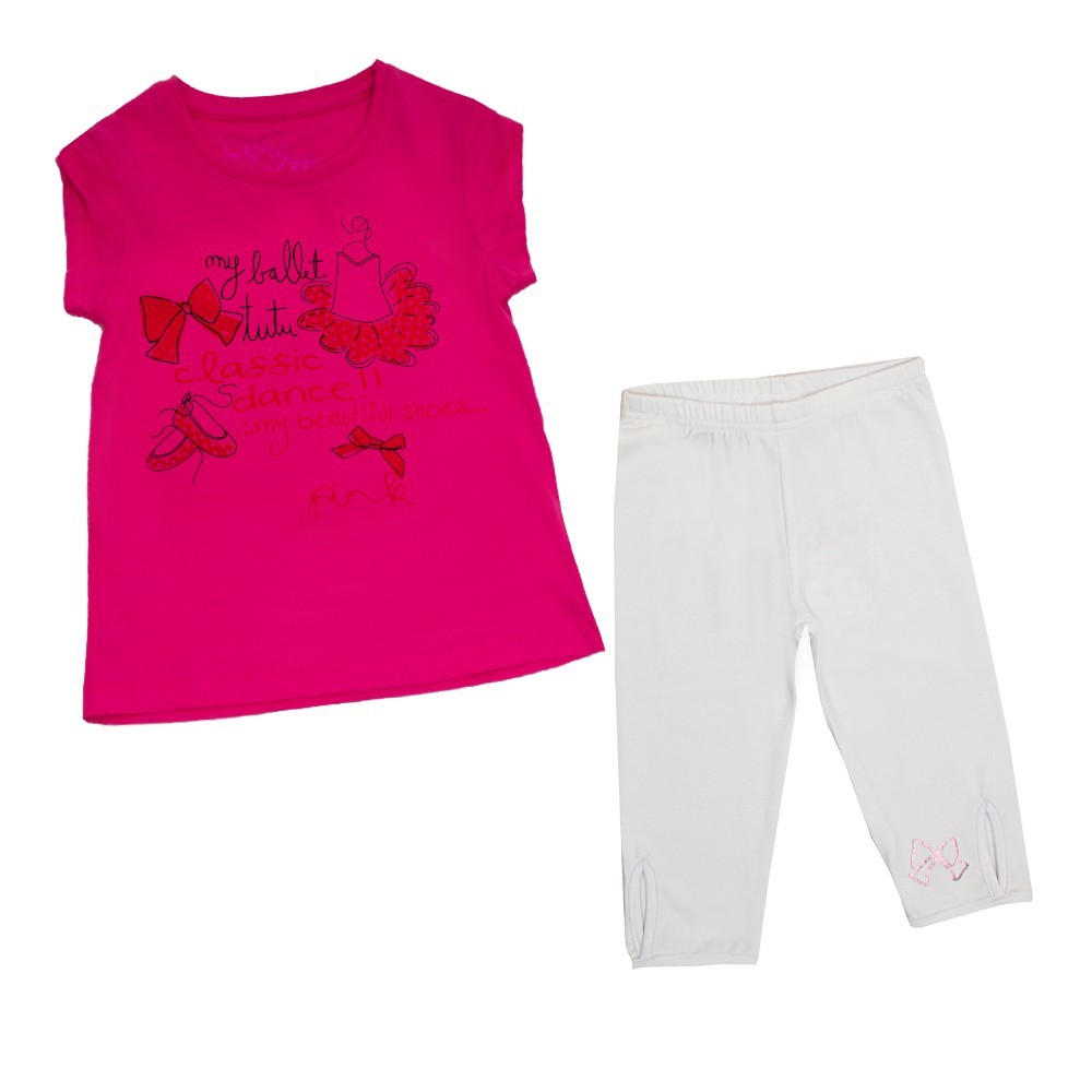 

Костюм: Туника с леггинсами Losan Kids girls (316-8029AD/134) Темно-розовый 7 Years-122 см