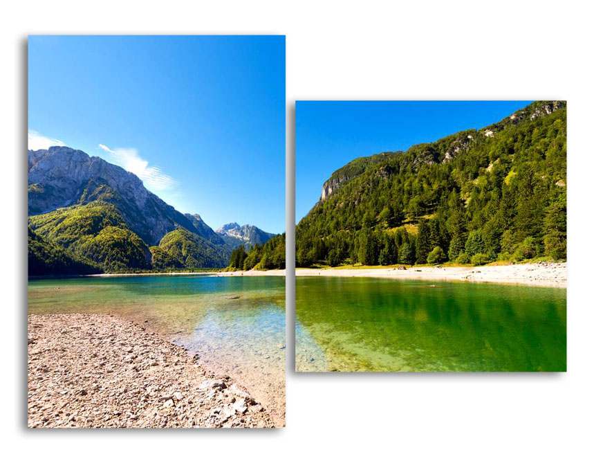 

Модульная картина LaPrint Озеро в горах 200х145 см