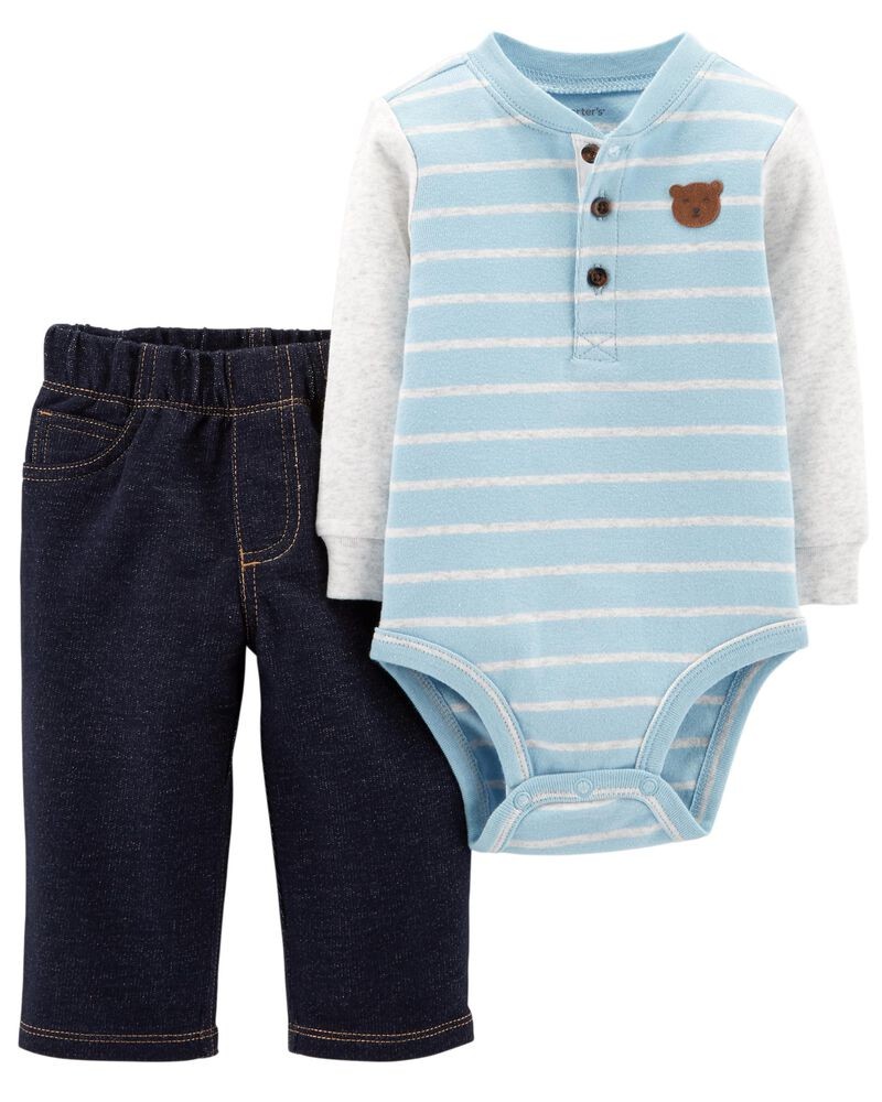 

Костюм (боди+ штаны) Carters 72-76 см Bear