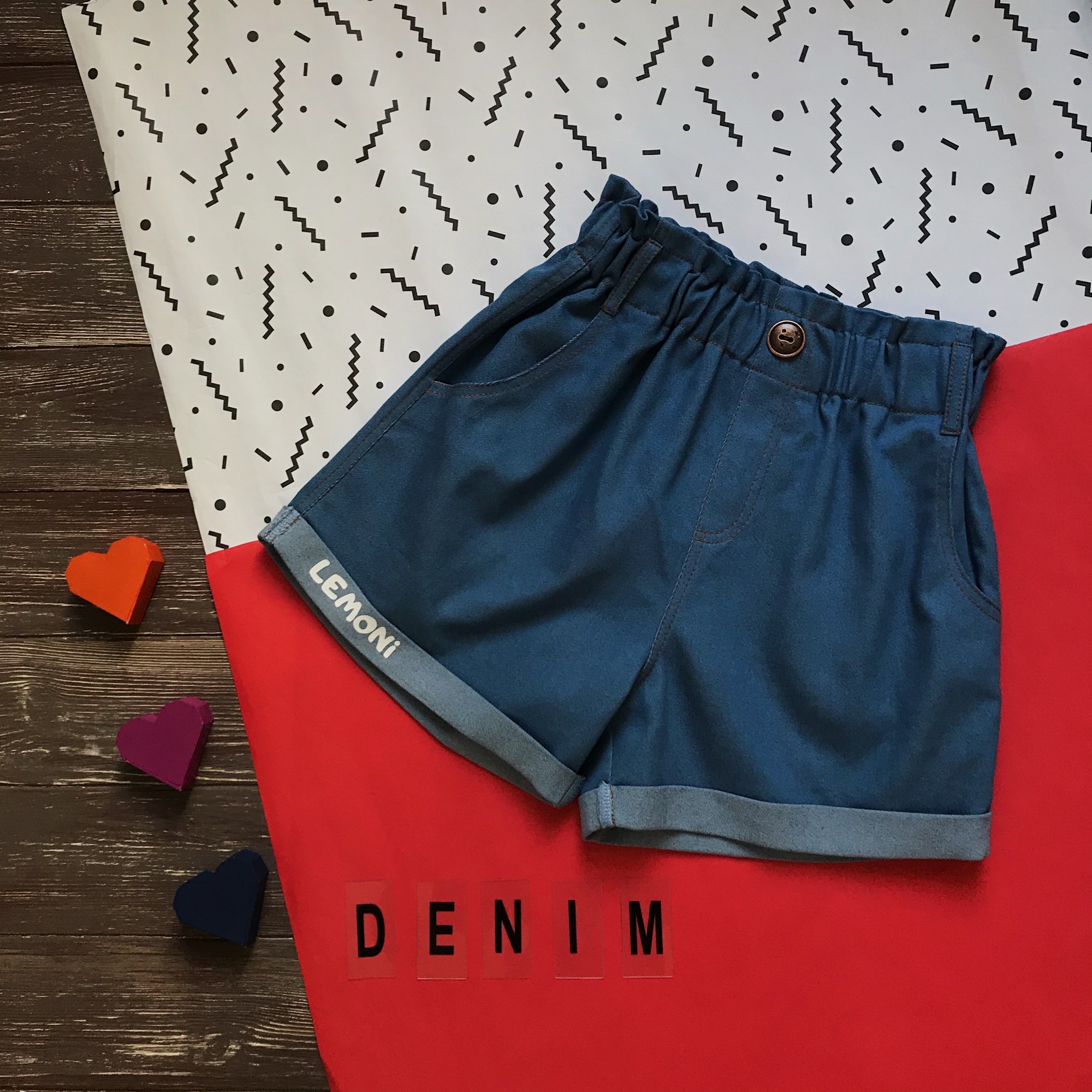 

Шорты Lemoni DENIM 128-134 см джинс 9858