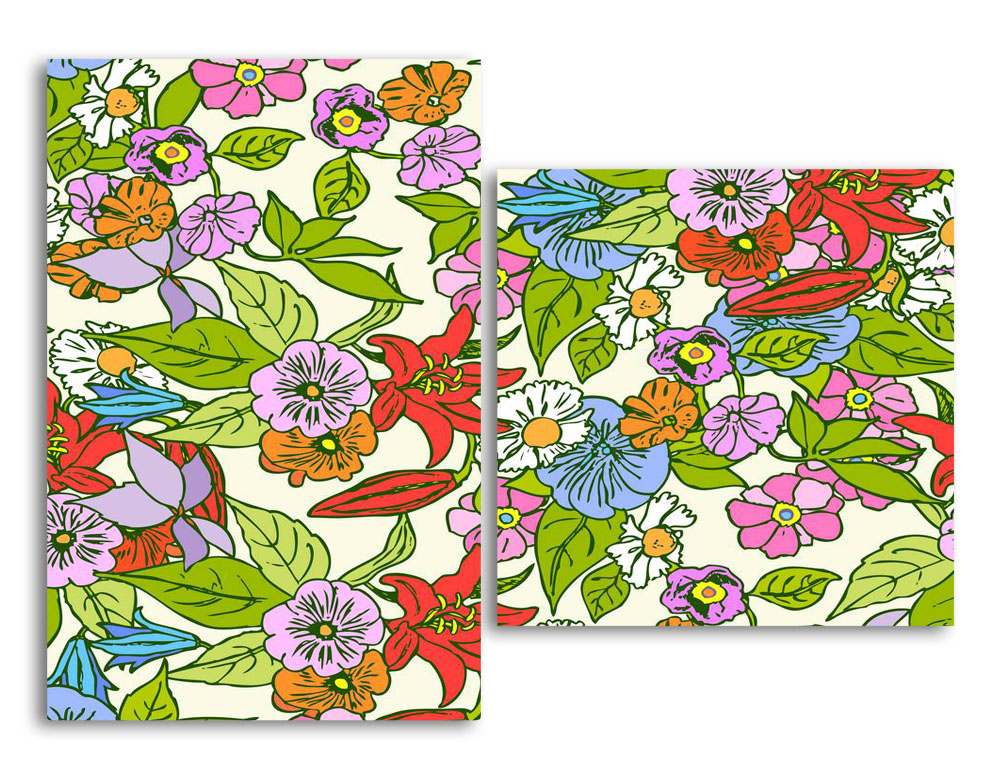

Модульная картина LaPrint Полевые цветы 200х145 см