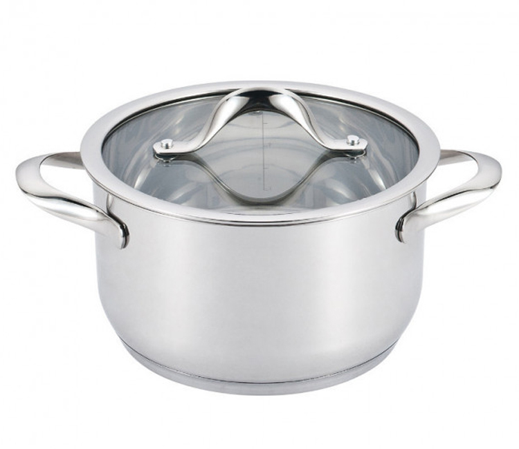 

Кастрюля с крышкой нержавеющая Lessner 3,1 л 55877-20