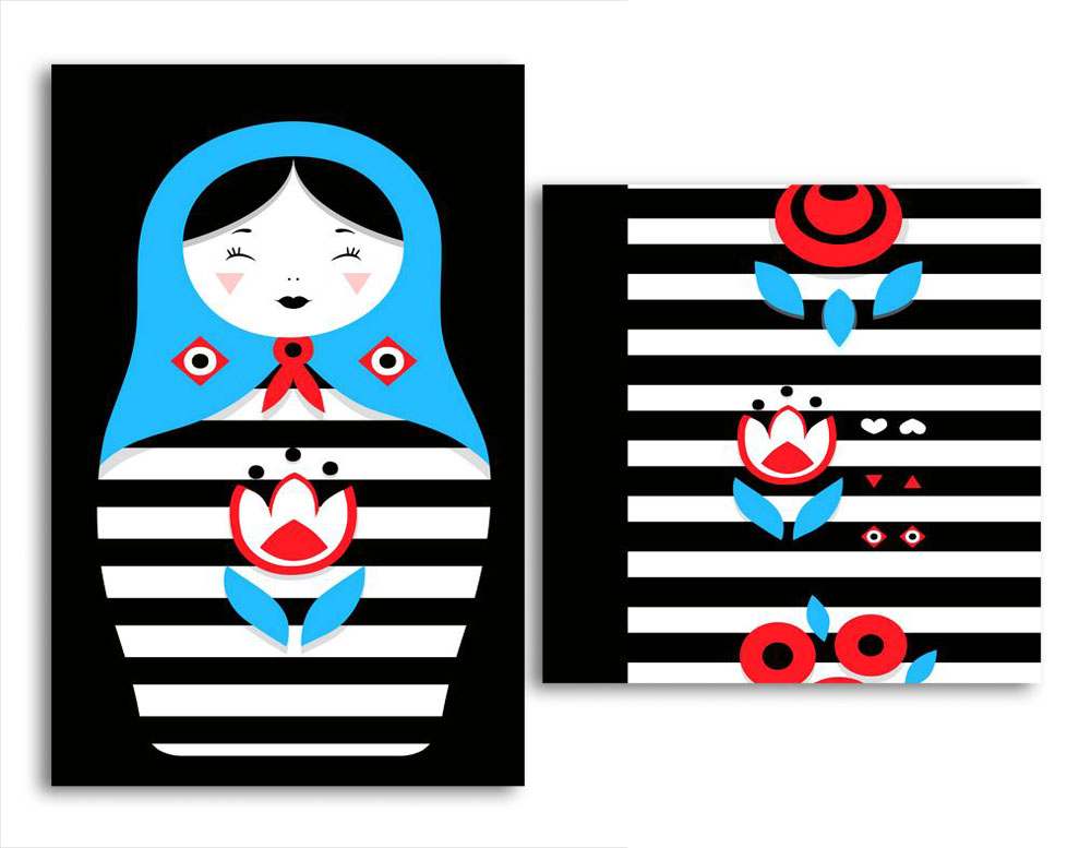 

Модульная картина LaPrint Матрешка 200х145 см