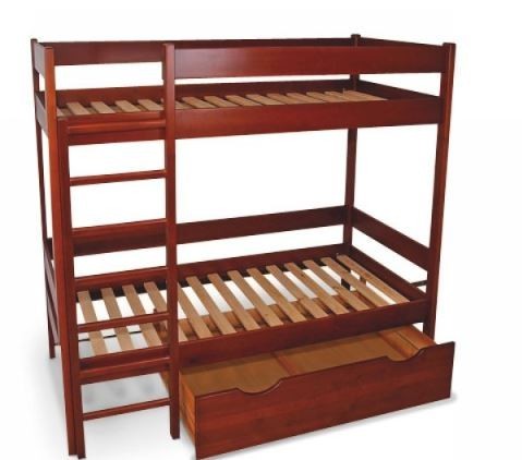 

Кровать деревянная двухъярусная Classic 1900х900 ВЕНГЕ
