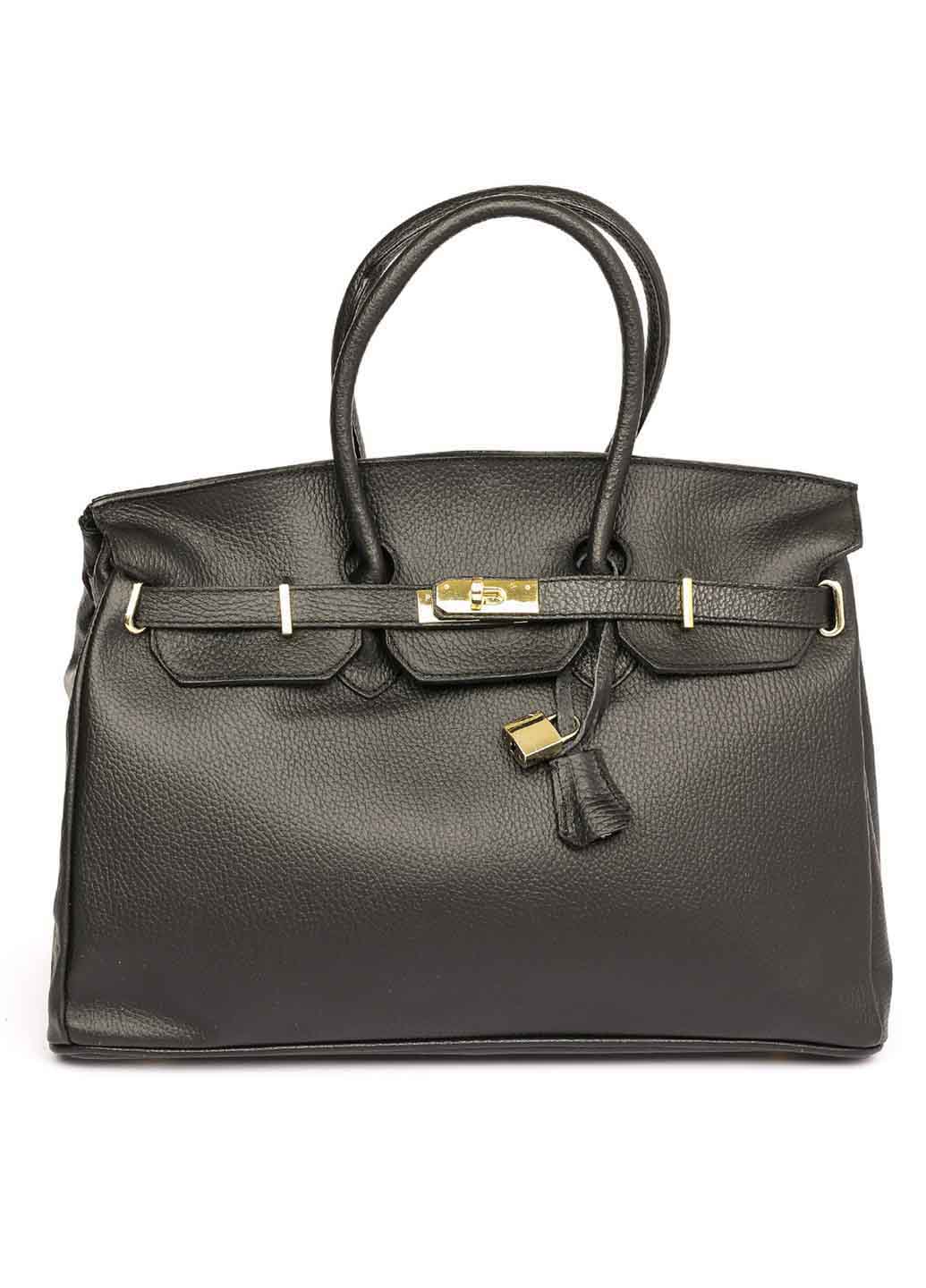 

Деловая Сумка Italian Bags GER1002_black Кожаная Черный